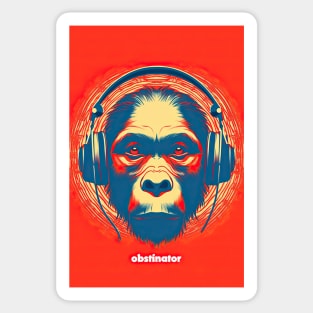 Obstinator monkey logo Sticker